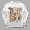 Jordan 3 Retro Palomino DopeSkill Long Sleeve T-Shirt Drip Too Hard Graphic Streetwear - White