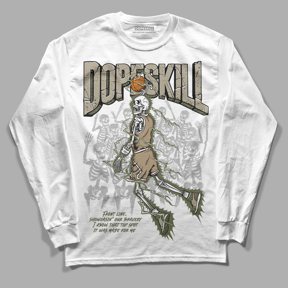 Air Max 90 Ballistic Neutral Olive DopeSkill Long Sleeve T-Shirt Thunder Dunk Graphic Streetwear - White