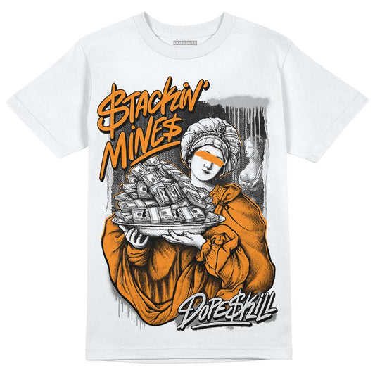 Dunk Low Cool Grey DopeSkill T-Shirt Stackin Mines Graphic Streetwear - White