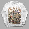 Jordan 6 WMNS Gore-Tex Brown Kelp DopeSkill Long Sleeve T-Shirt Chillin Graphic Streetwear - White