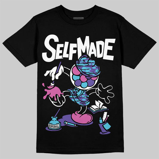 Jordan 8 Retro 'Aqua' 2025 DopeSkill T-Shirt Self Made Graphic Streetwear - Black