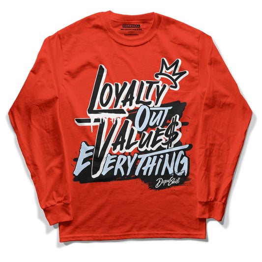 Jordan 6 Retro Toro Bravo DopeSkill Varsity Red Long Sleeve T-Shirt LOVE Graphic Streetwear