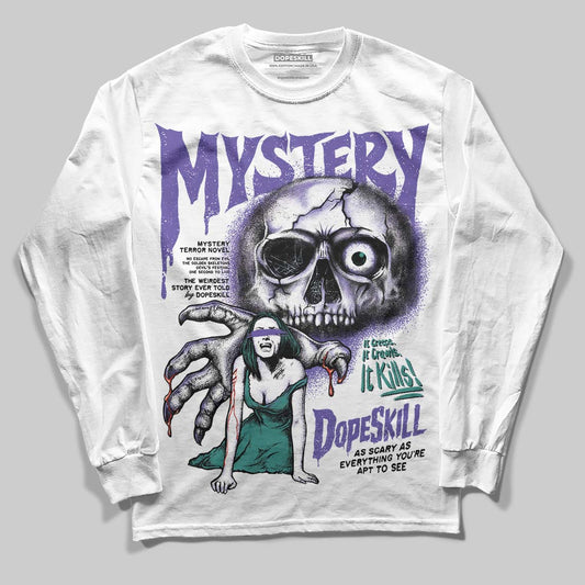 Jordan 5 OG “Grape” DopeSkill Long Sleeve T-Shirt Mystery Ghostly Grasp Graphic Streetwear - White