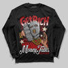 Jordan 1 Retro High OG Black Toe Reimagined DopeSkill Long Sleeve T-Shirt Get Rich Graphic Streetwear - Black