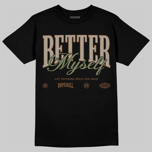 New Balance ABZORB 2010 “Pecan” DopeSkill T-Shirt Better Myself Graphic Streetwear - Black