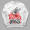 Jordan 1 Retro High OG "Satin Bred" DopeSkill Long Sleeve T-Shirt Juneteenth 1865 Graphic Streetwear - White