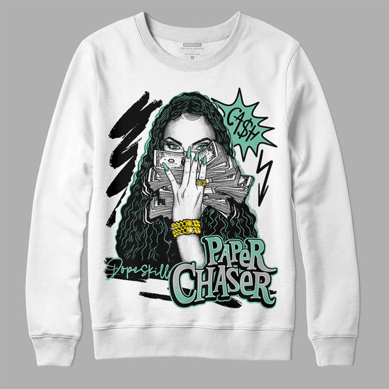 Jordan 3 "Green Glow" DopeSkill Sweatshirt NPC  Graphic Streetwear - White 