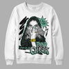 Jordan 3 "Green Glow" DopeSkill Sweatshirt NPC  Graphic Streetwear - White 