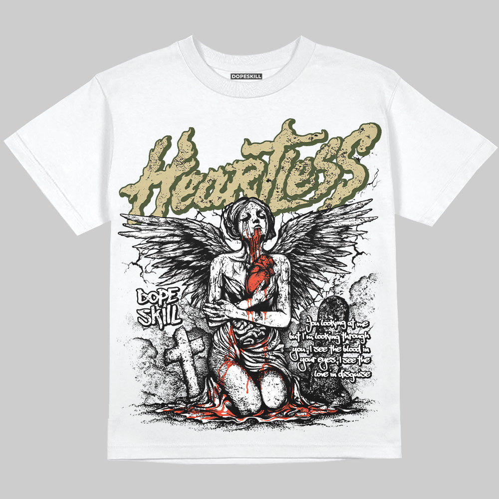 Olive Sneakers DopeSkill Oversize Print T-Shirt Heartless Graphic Streetwear
