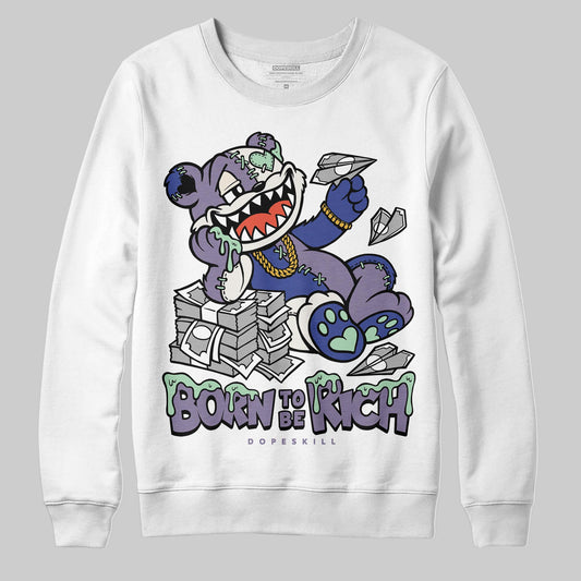 Jordan 1 Retro Low OG Zion Williamson Voodoo Alternate DopeSkill Sweatshirt Born To Be Rich Graphic Streetwear - White