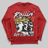 Red Sneakers DopeSkill Long Sleeve T-Shirt Got It Out The Mud Graphic Streetwear - Red