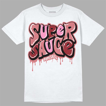 Valentine's Day Collection DopeSkill T-Shirt Super Sauce Graphic Streetwear - White