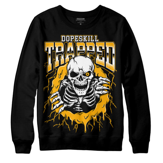 Dunk Low Championship Goldenrod DopeSkill Sweatshirt Trapped Halloween Graphic Streetwear - Black 