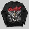 Red Sneakers DopeSkill Long Sleeve T-Shirt Heartless Graphic Streetwear - Black