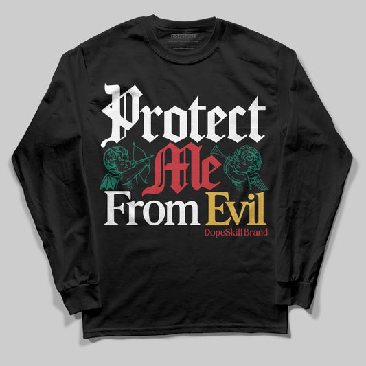 Jordan 3 Mexico 'El Vuelo' DopeSkill Long Sleeve T-Shirt Protect Me From Evil Graphic Streetwear - Black