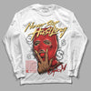Jordan 5 "Dunk On Mars" DopeSkill Long Sleeve T-Shirt Never Stop Hustling Graphic Streetwear - White 