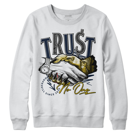 Dunk Low Vintage “Michigan” DopeSkill Sweatshirt Trust No One Graphic Streetwear - White