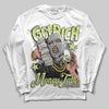 Jordan 5 “Luminous Green” DopeSkill Long Sleeve T-Shirt Get Rich Graphic Streetwear - White 