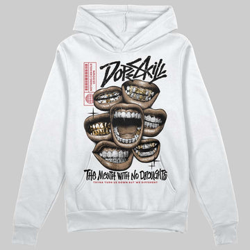 Jordan 14 Retro ‘Black Toe’ DopeSkill Hoodie Sweatshirt The Mouth With No Droughts Graphic Streetwear - White