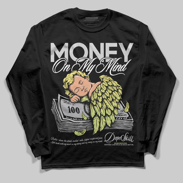 Jordan 4 GS “Light Lemon Twist” DopeSkill Long Sleeve T-Shirt MOMM Graphic Streetwear - black