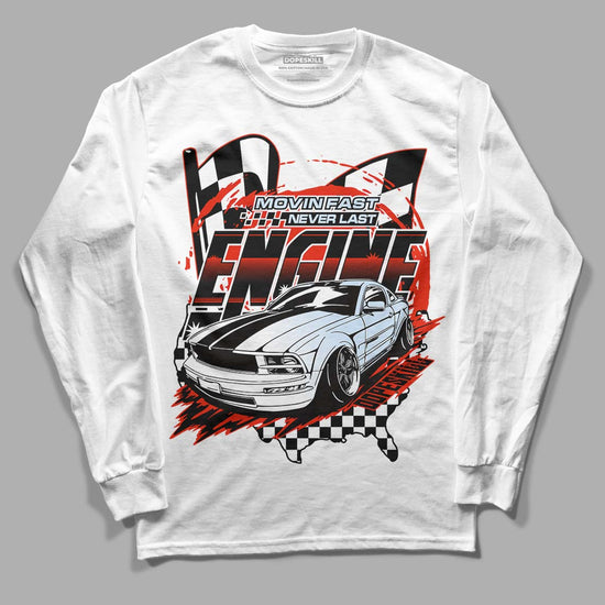 Jordan 6 Retro Toro Bravo DopeSkill Long Sleeve T-Shirt ENGINE Tshirt Graphic Streetwear - White