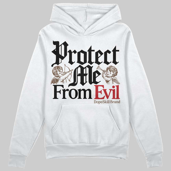 Jordan 9 'Olive' DopeSkill Hoodie Sweatshirt Protect Me From Evil Graphic Streetwear - White