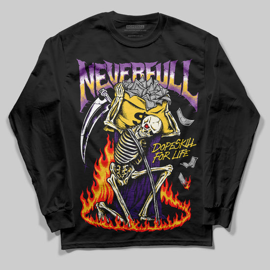 Jordan 12 “Field Purple” DopeSkill Long Sleeve T-Shirt NeverFull Graphic Streetwear - Black