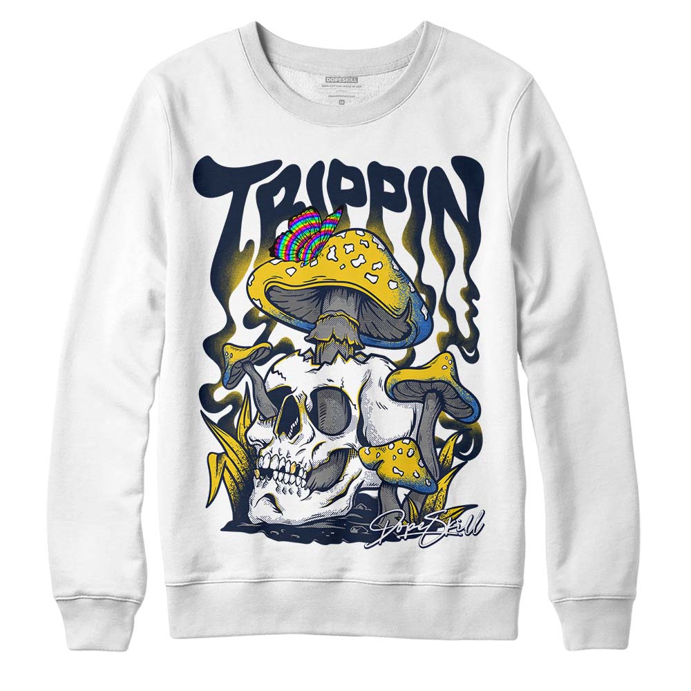 Dunk Low Vintage “Michigan” DopeSkill Sweatshirt Trippin Graphic Streetwear - White