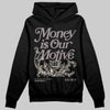 A Ma Maniére x Air Jordan 6 Retro “Smoky Mauve”⁠ DopeSkill Hoodie Sweatshirt Money Is Our Motive Typo Graphic Streetwear - Black