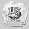 Jordan 5 Retro Wolf Grey (2026) DopeSkill Long Sleeve T-Shirt Trust No One Graphic Streetwear - White