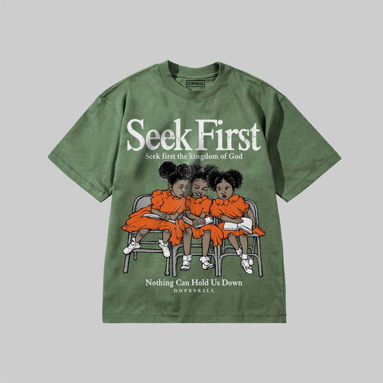New Seek First DopeSkill Premium T-shirt Streetwear - Moss