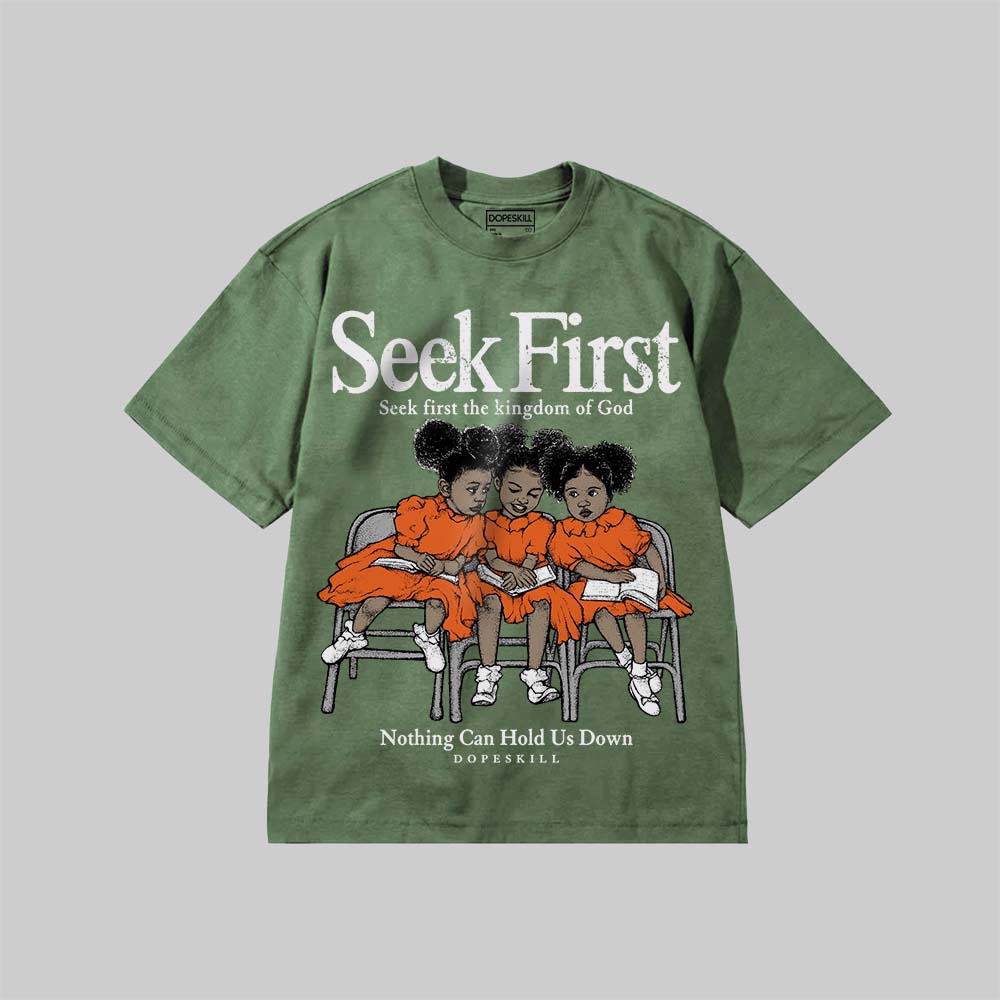 New Seek First DopeSkill Premium T-shirt Streetwear - Moss