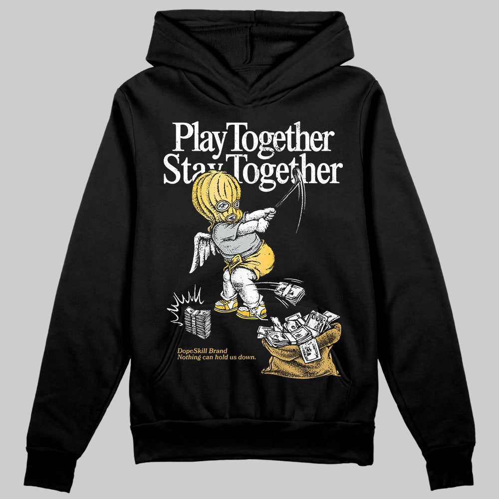 Jordan 12 "Phantom" DopeSkill Hoodie Sweatshirt Play together, Stay together Graphic Streetwear - Black