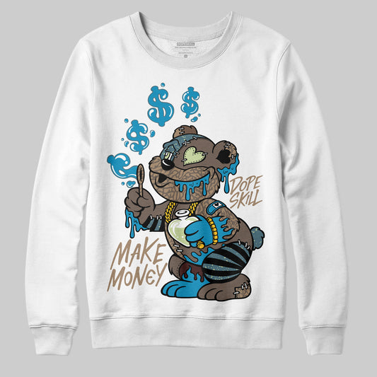 Jordan 3 GS “We Outside” DopeSkill Sweatshirt Make Money Graphic Streetwear - White