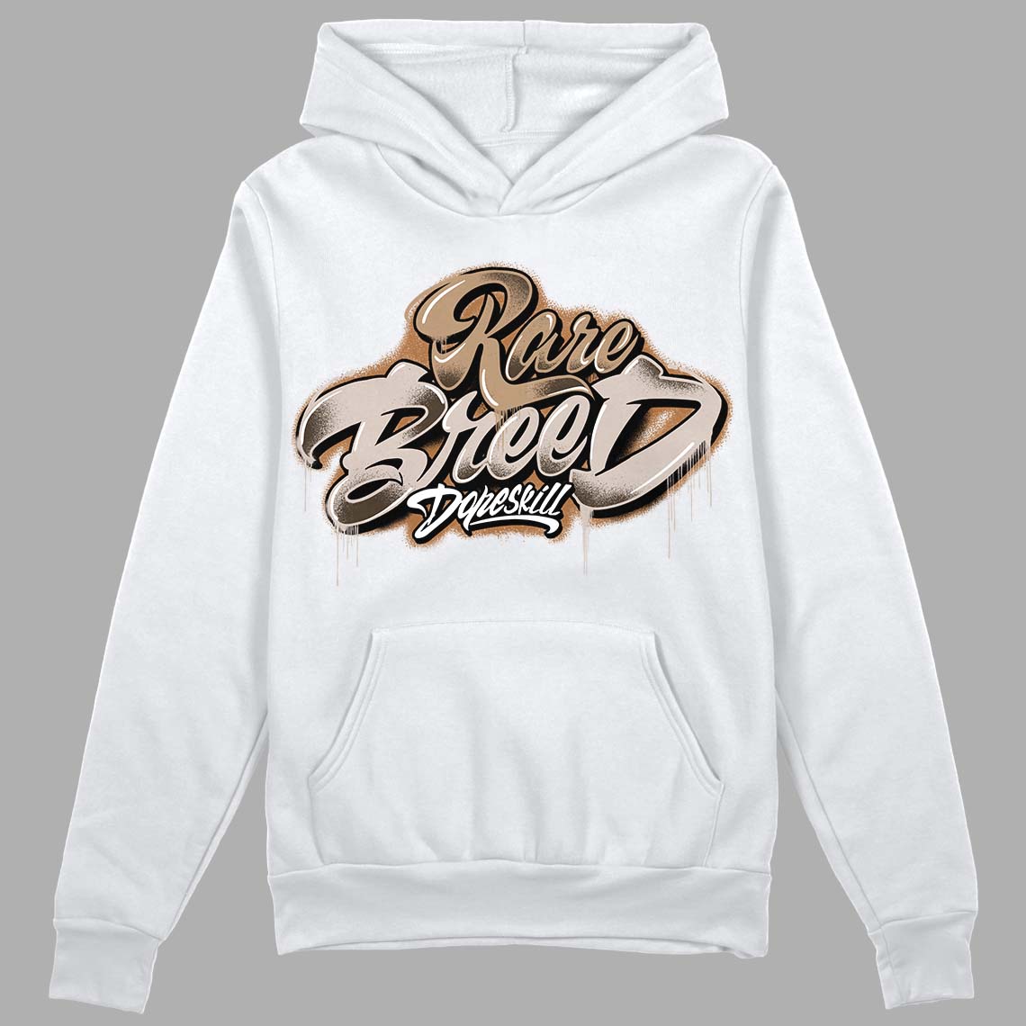 Jordan 3 Retro Palomino DopeSkill Hoodie Sweatshirt Rare Breed Type Graphic Streetwear - White