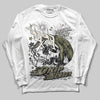 Jordan 3 “Medium Olive” aka “Family Affair” DopeSkill Long Sleeve T-Shirt Drip Season Graphic Streetwear - White