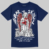 Jordan 4 SB “Summit White/Navy” DopeSkill T-Shirt Angels Graphic Streetwear - Navy