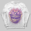 PURPLE Sneakers DopeSkill Long Sleeve T-Shirt Hellfire Graphic Streetwear - White