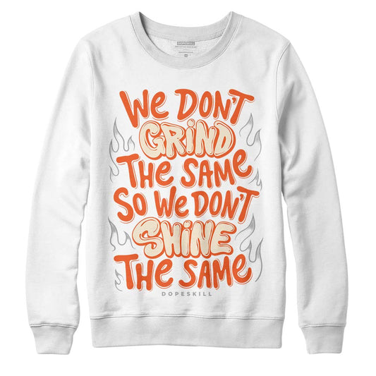 Jordan 3 Georgia Peach DopeSkill Sweatshirt Grind Shine Graphic Streetwear - White