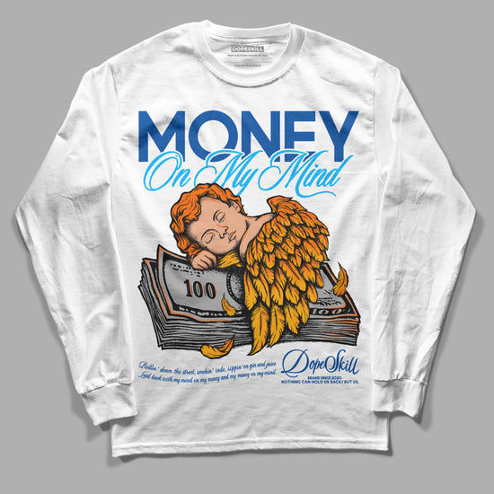 Dunk Blue Jay and University Gold DopeSkill Long Sleeve T-Shirt MOMM Graphic Streetwear - White