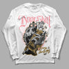 Jordan 3 GS “Red Stardust” DopeSkill Long Sleeve T-Shirt Money Loves Me Graphic Streetwear - White 