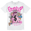 Pink Sneakers DopeSkill T-Shirt Money Bag Coming Up Graphic Streetwear - White