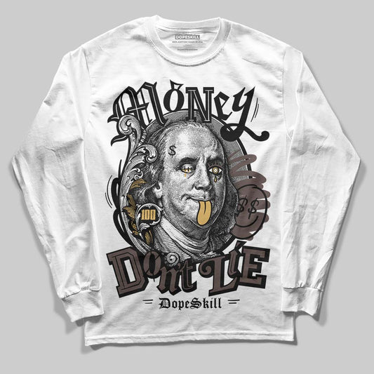 Adidas Samba OG C ‘Black Gum’ DopeSkill Long Sleeve T-Shirt Money Don't Lie Graphic Streetwear - White