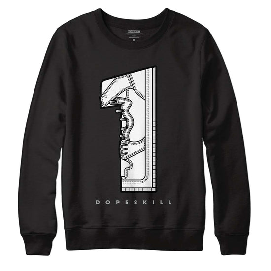 Dunk Low ‘Pure Platinum’ DopeSkill Sweatshirt No.1 Graphic Streetwear - Black