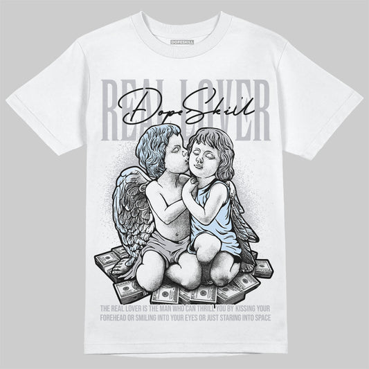 Jordan 11 Retro Low Cement Grey DopeSkill T-Shirt Real Lover Graphic Streetwear - White