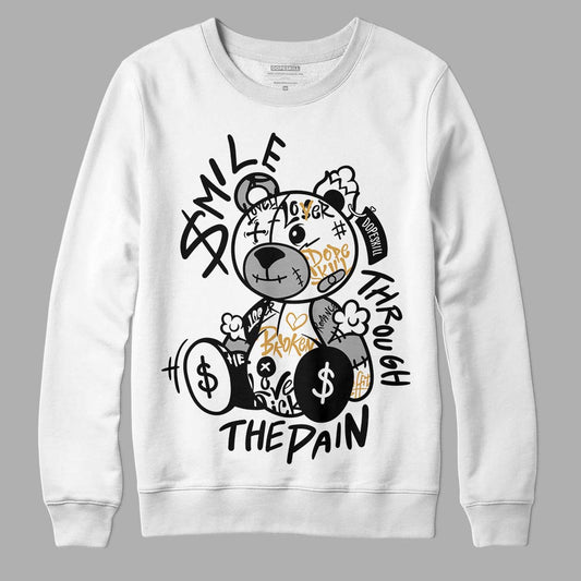 Jordan 11 "Gratitude" DopeSkill Sweatshirt Smile Through The Pain Graphic Streetwear - White