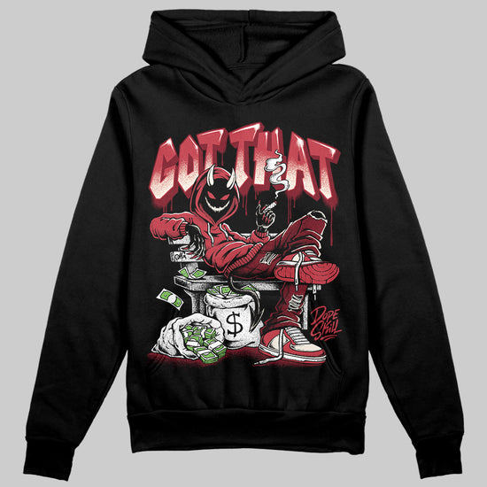 Jordan 4 “Sierra Red" DopeSkill Hoodie Sweatshirt Got That Graphic Streetwear - Black