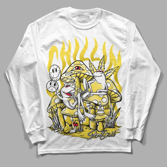 Wmns Air Jordan 11 Low 'Yellow Snakeskin' DopeSkill Long Sleeve T-Shirt Chillin Graphic Streetwear - White