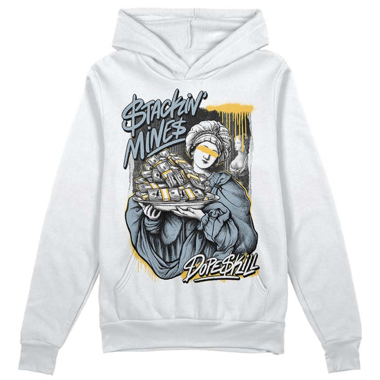 Jordan 13 “Blue Grey” DopeSkill Hoodie Sweatshirt Stackin Mines Graphic Streetwear - White 