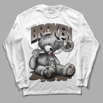 Jordan 1 Retro High OG Palomino DopeSkill Long Sleeve T-Shirt Sick Bear Graphic Streetwear - White